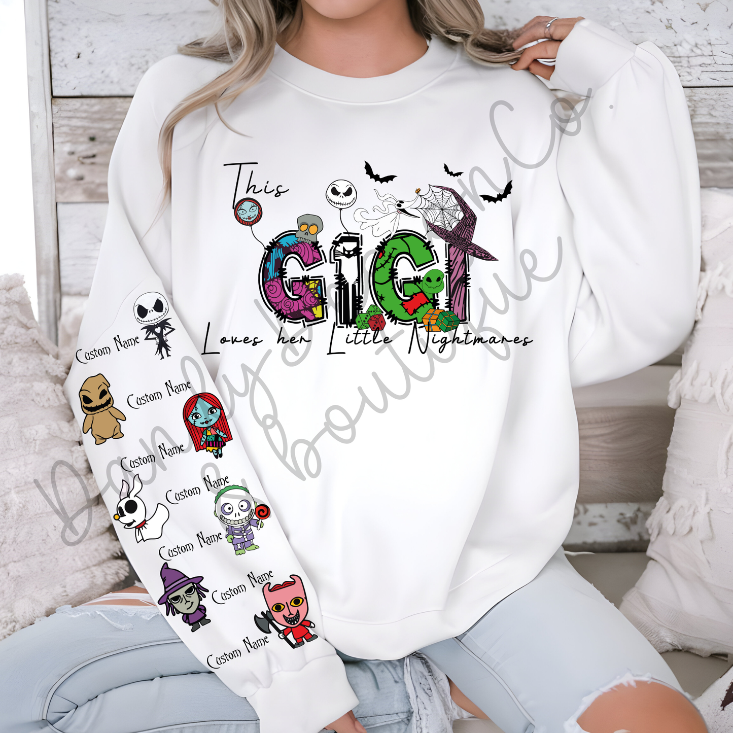 Loves Her Little Nightmares Personalized Sweatshirt