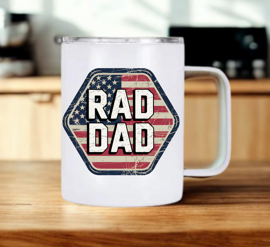 Rad Dad Flag Coffee Mug