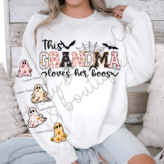 Loves Her Boos Personalized Sweatshirt