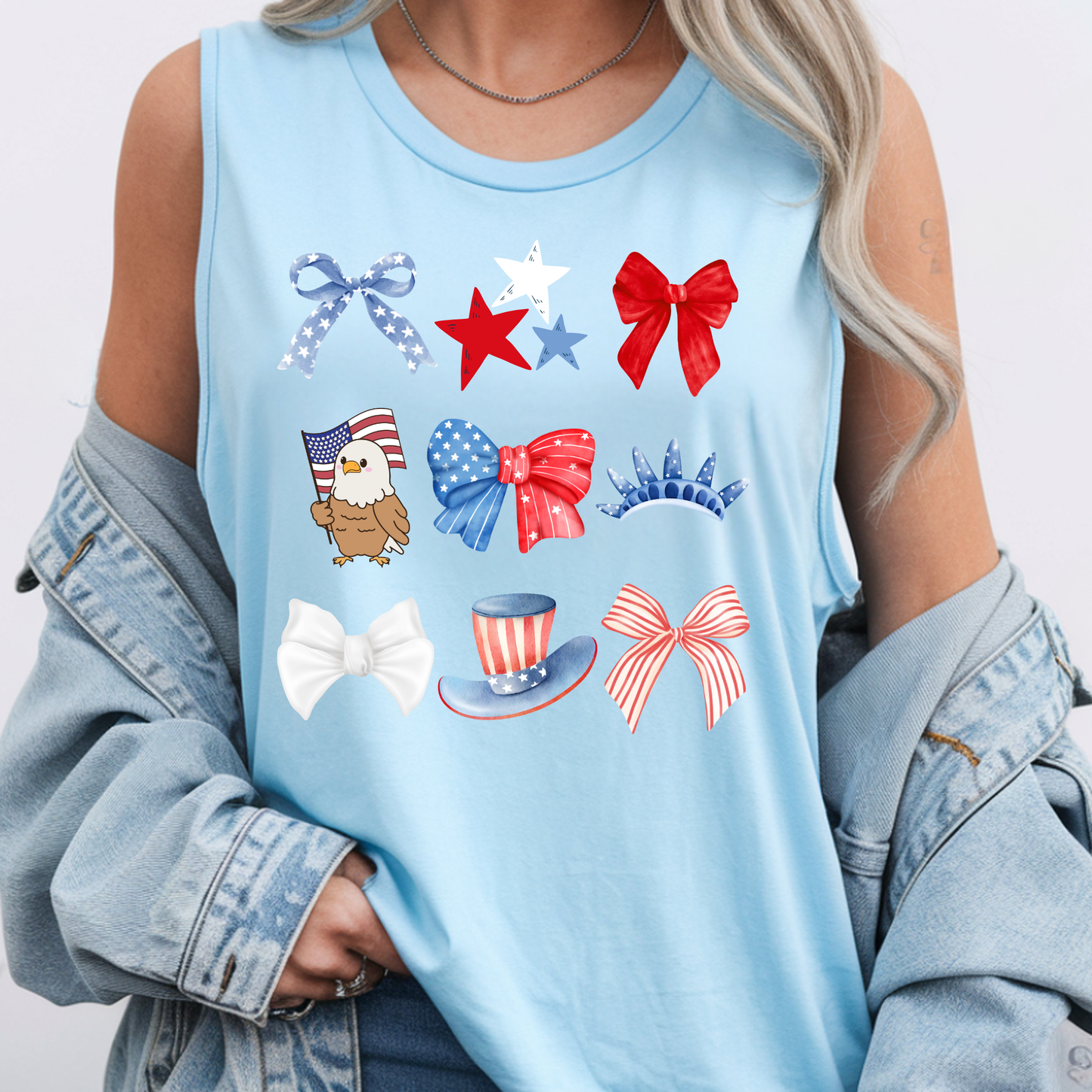 4th Bow Coquette - Tank Top
