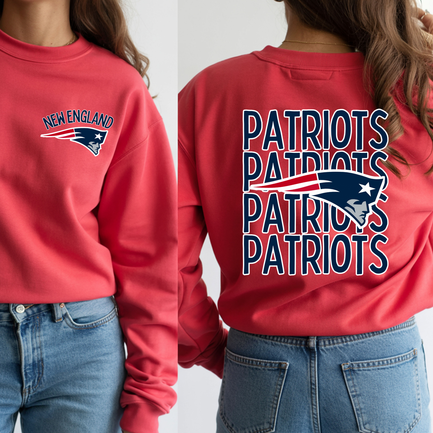 Patriots Stacked - Sweatshirt