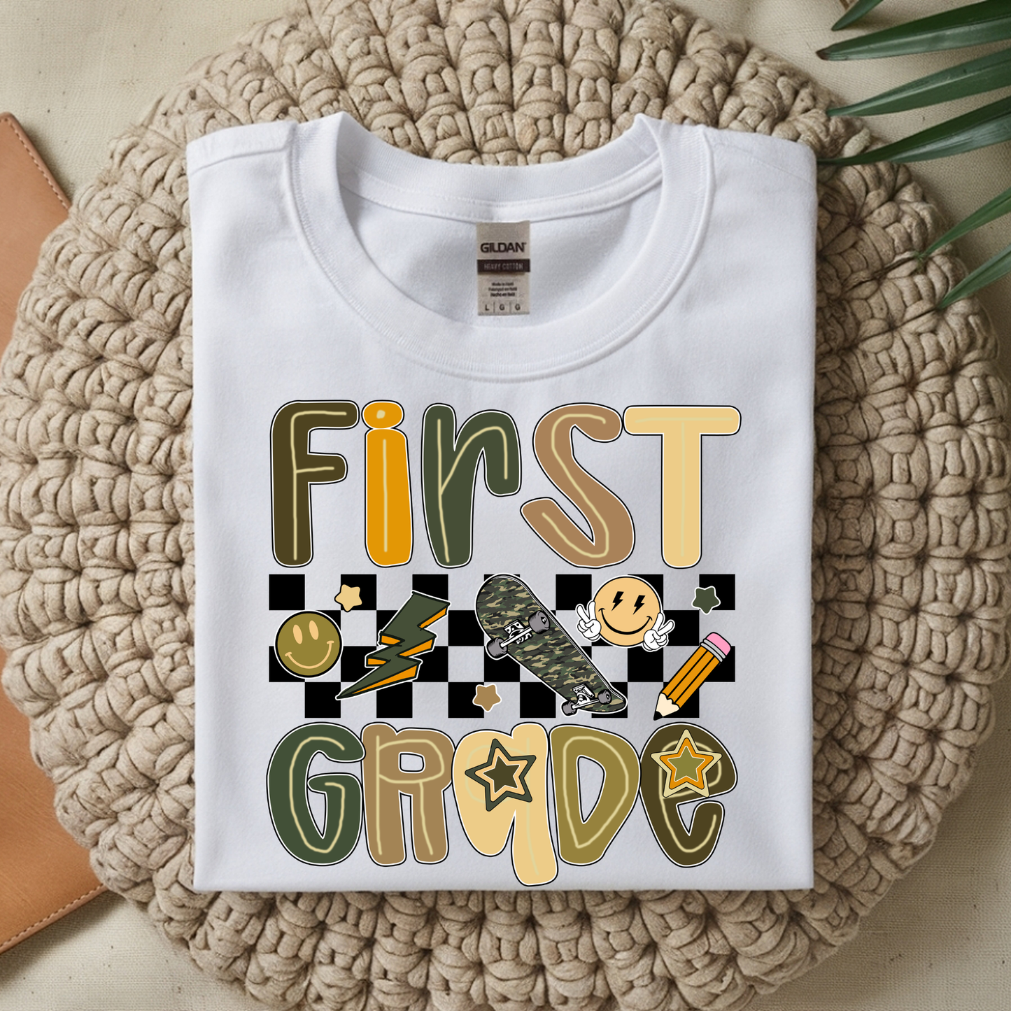 Camo Skate Checkered Grade Level - Short Sleeve
