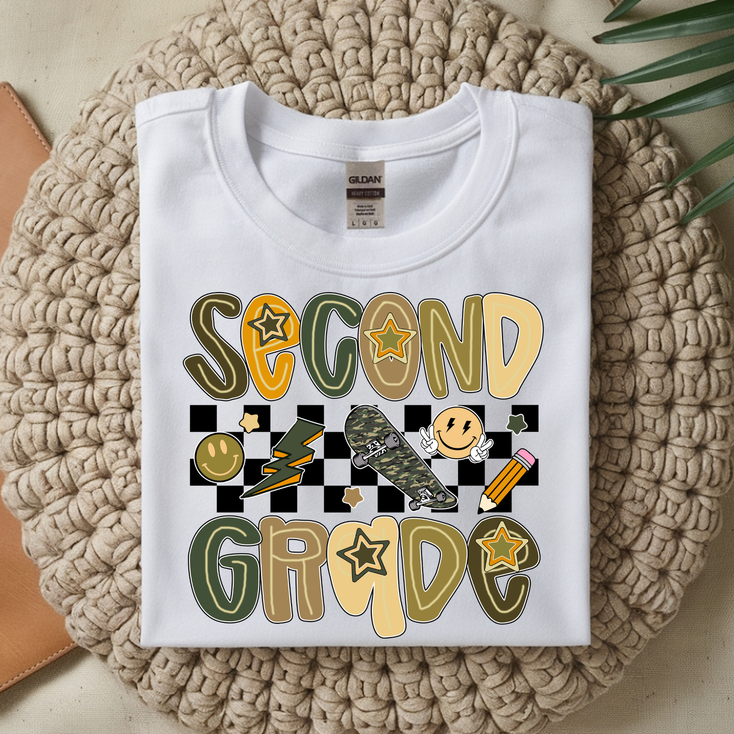 Camo Skate Checkered Grade Level - Short Sleeve