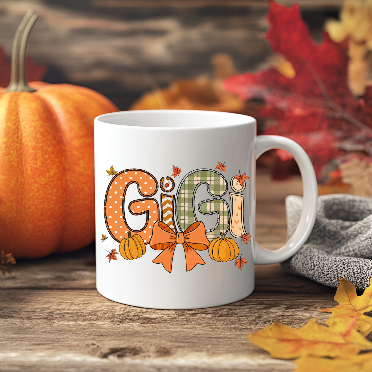 Fall Bow Mama/Nana/Gigi/Mimi - Coffee Mug