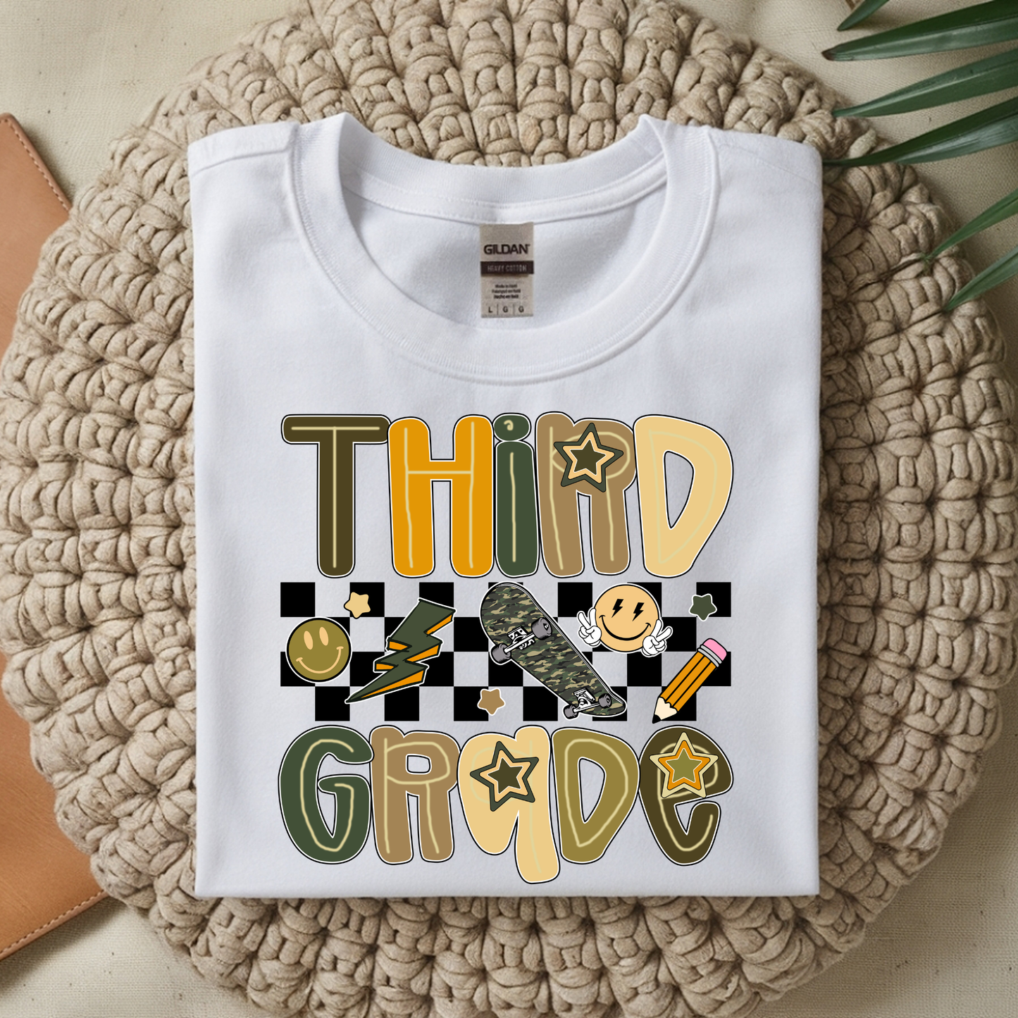 Camo Skate Checkered Grade Level - Short Sleeve