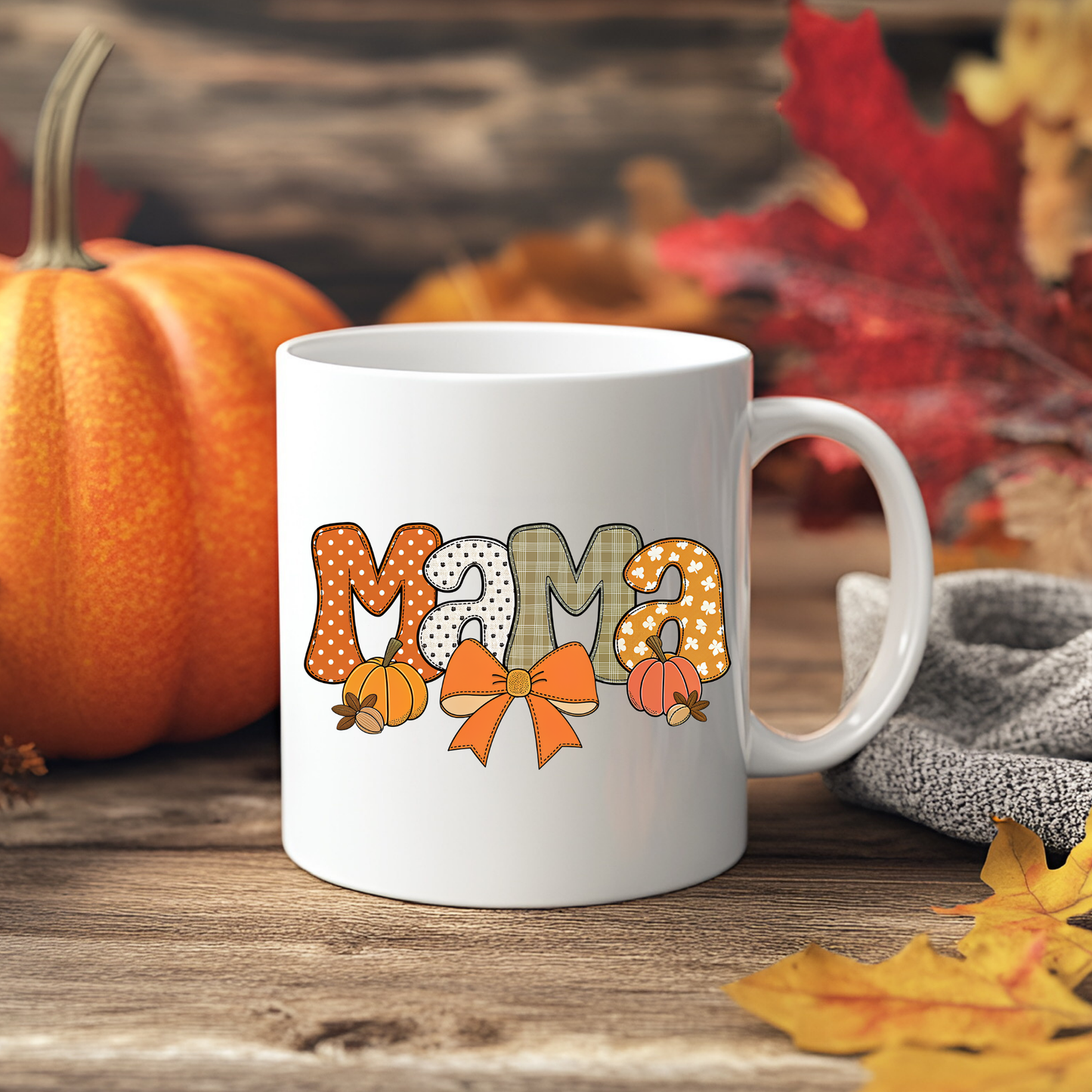 Fall Bow Mama/Nana/Gigi/Mimi - Coffee Mug