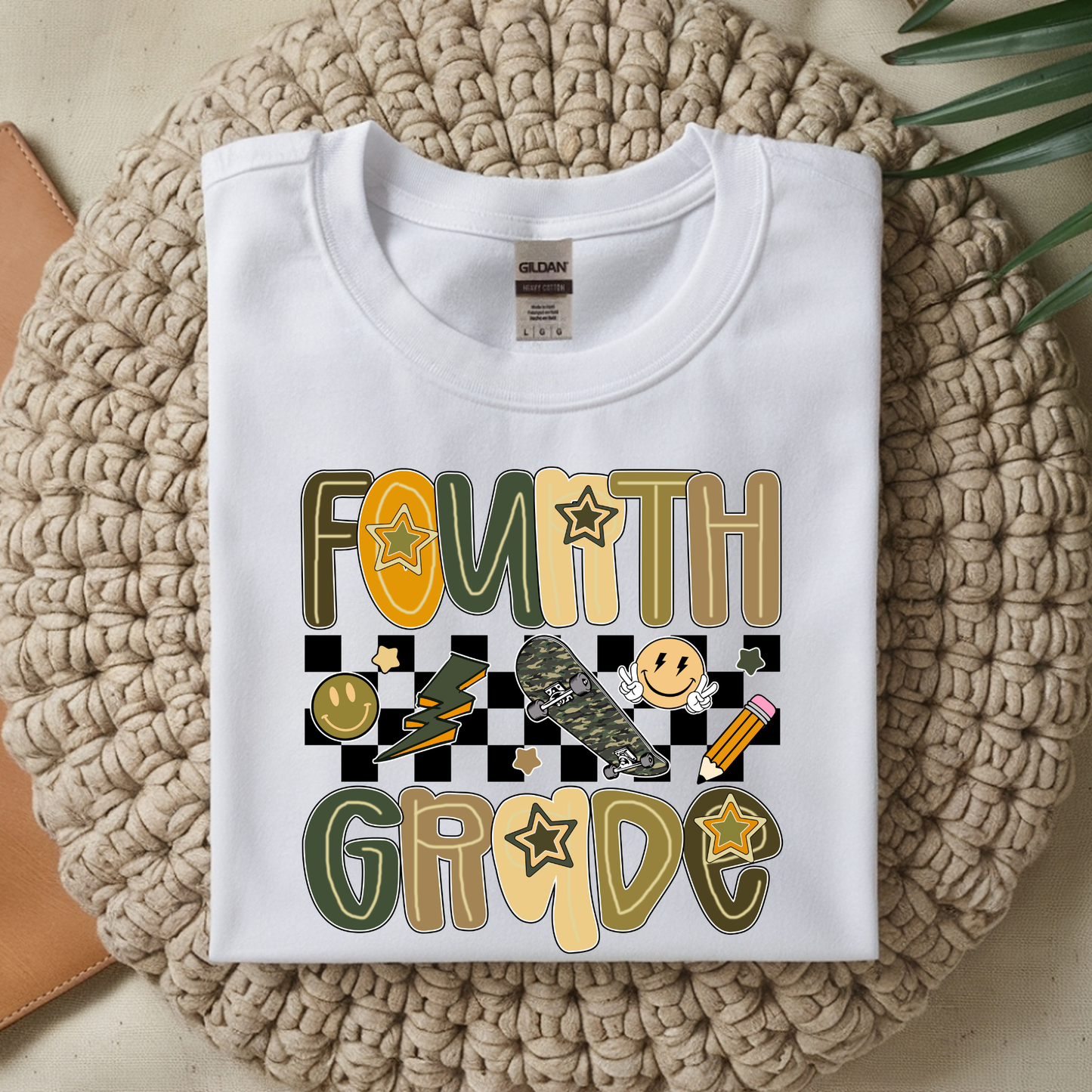 Camo Skate Checkered Grade Level - Short Sleeve