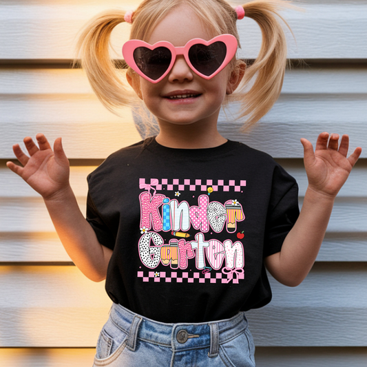 Preppy Checkered Doodle Grade Level - Short Sleeve