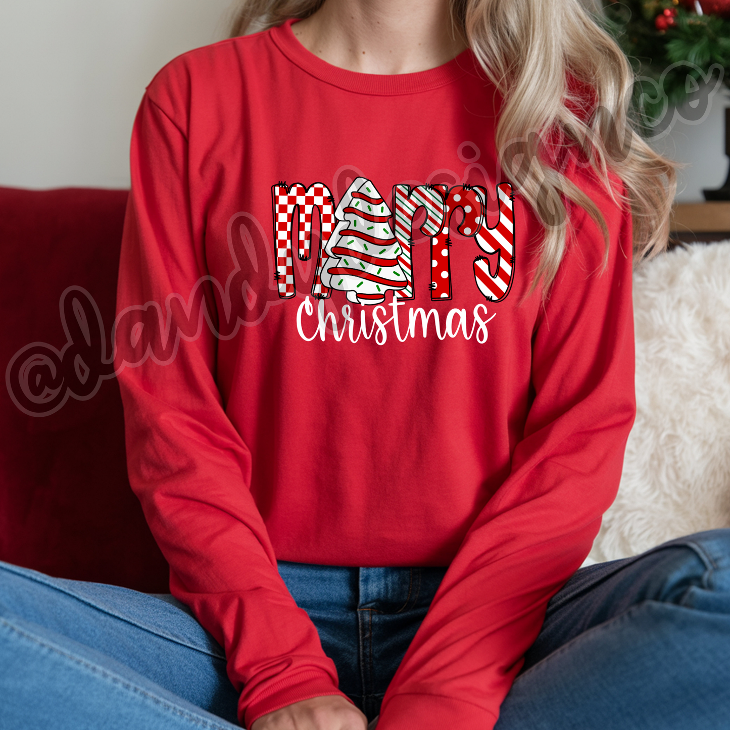 Merry Christmas Cake - Long Sleeve