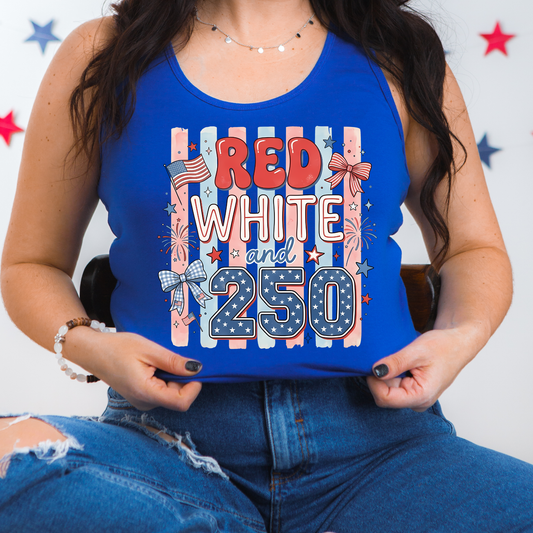 Red White 250 - Tank Top