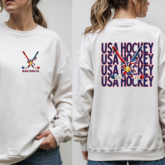 USA Hockey Stacked - Sweatshirt