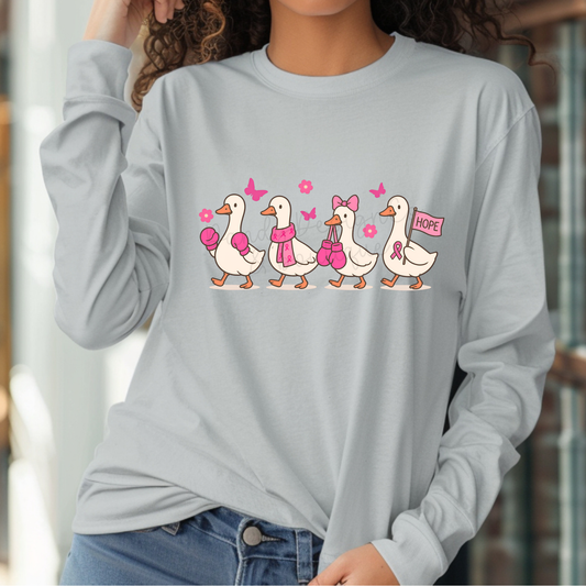 Breast Cancer Awareness Goose - Long Sleeve