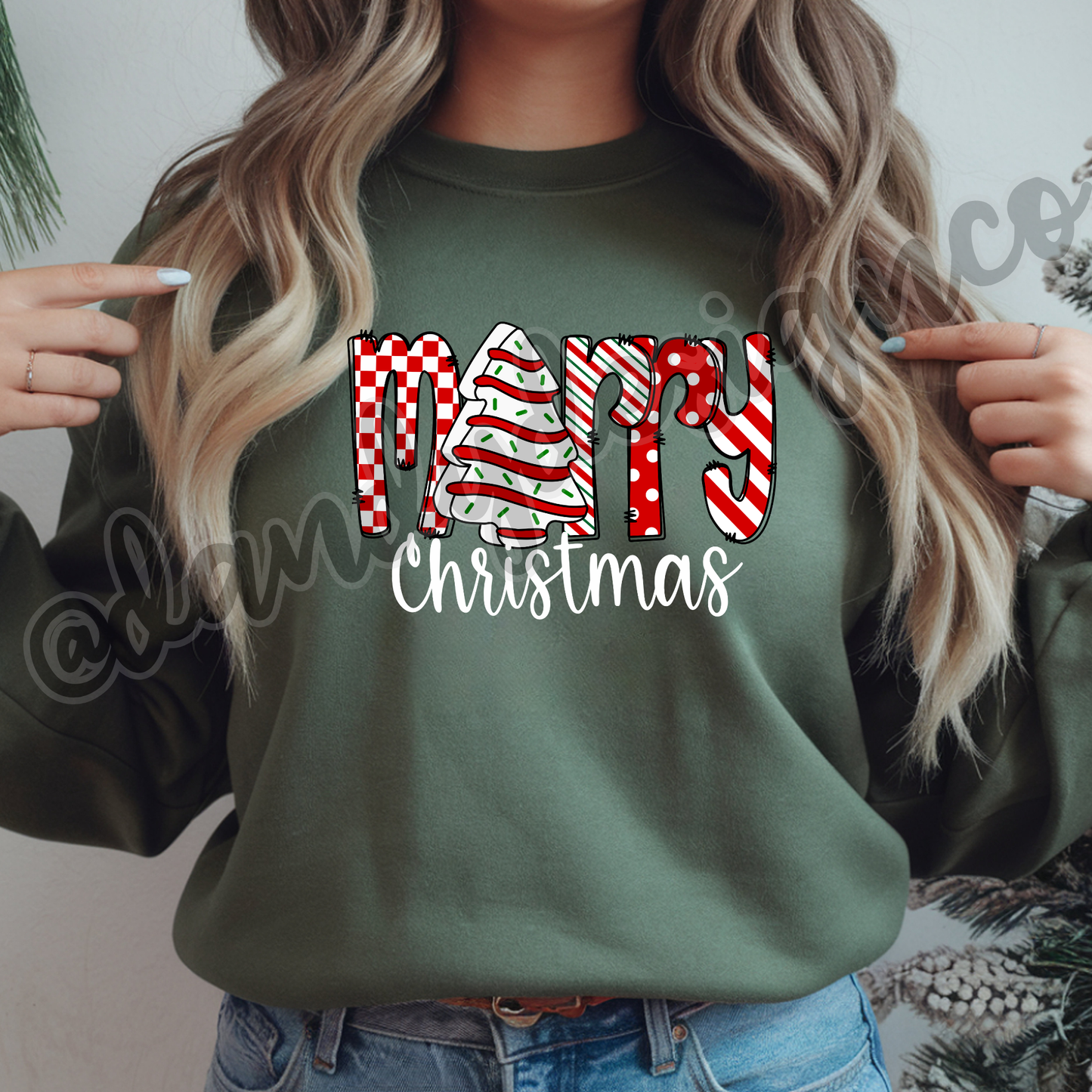 Merry Christmas Cake - Sweatshirt