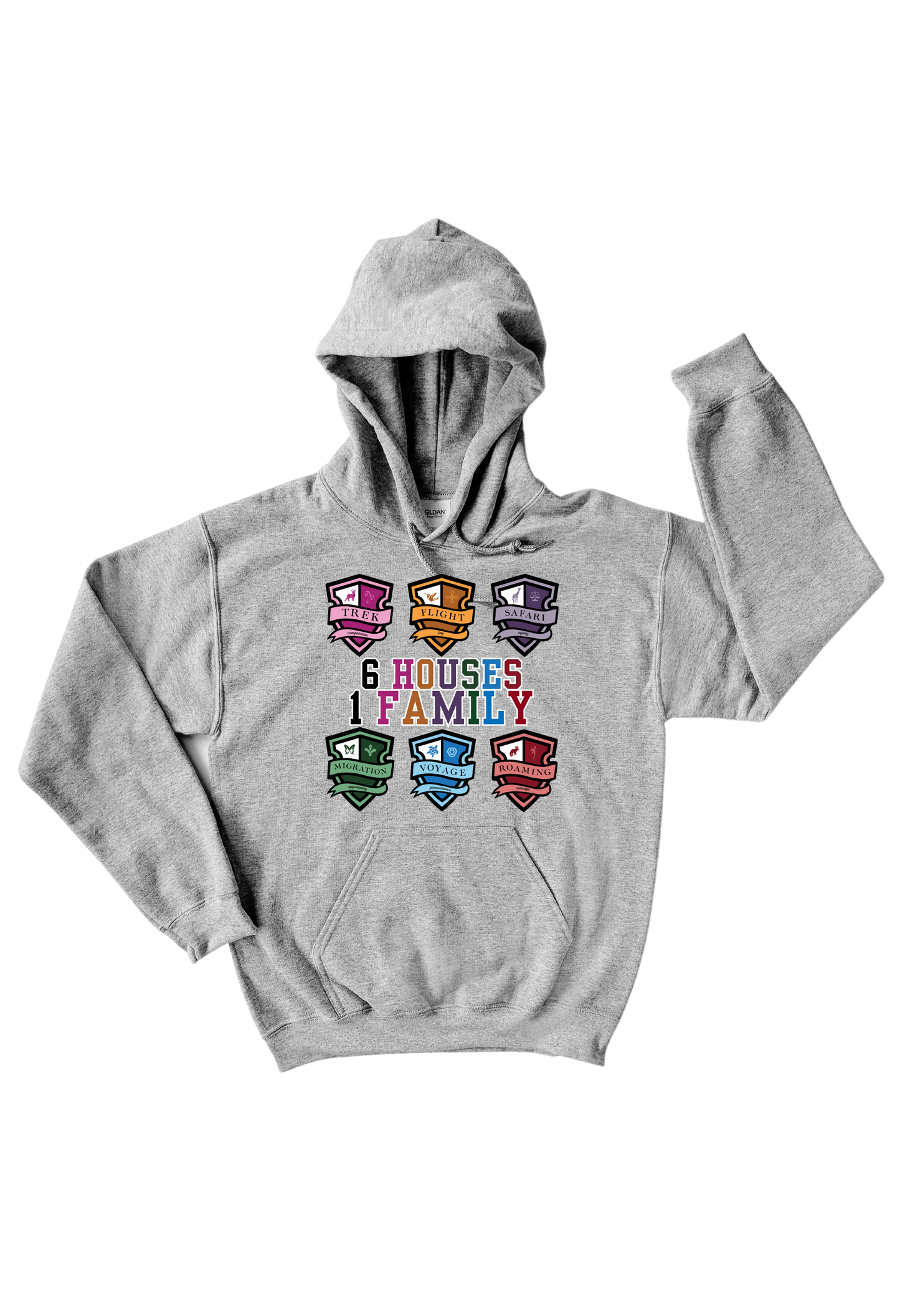 JOURNEY ELEMENTARY - 6 Houses 1 Family Hoodie