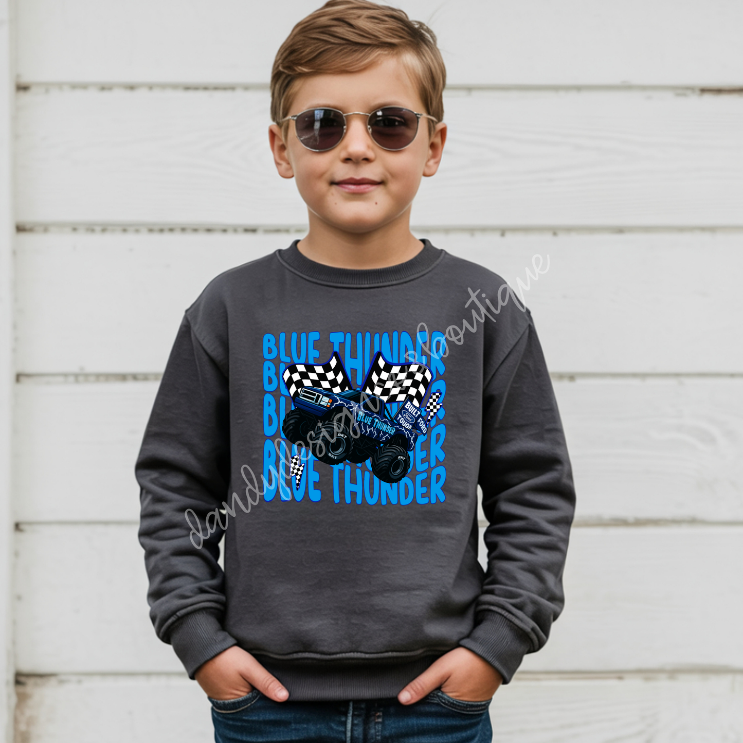 MJ Monster Trucks Wavy - Sweatshirt