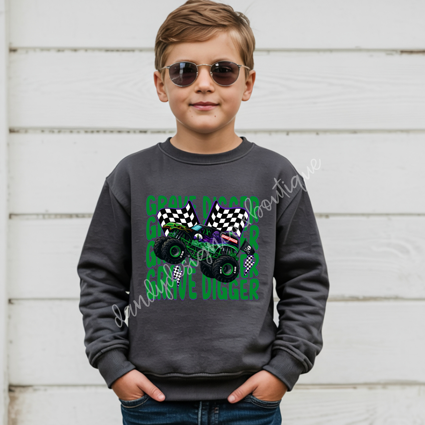MJ Monster Trucks Wavy - Sweatshirt
