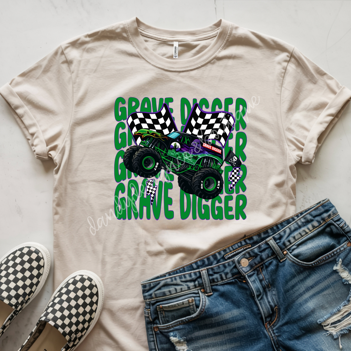 MJ Monster Trucks Wavy - Short Sleeve