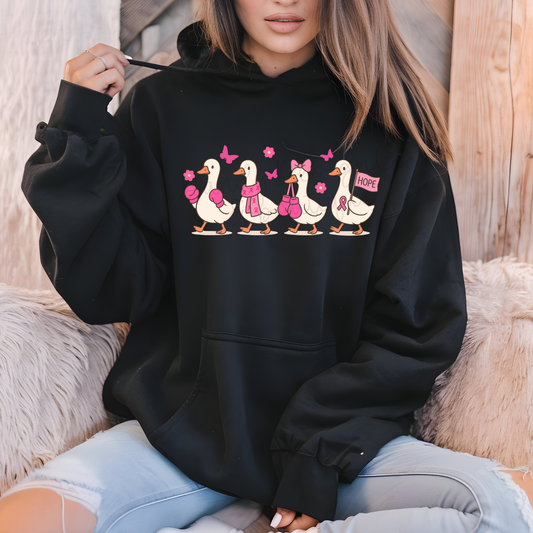Breast Cancer Awareness Goose - Hoodie