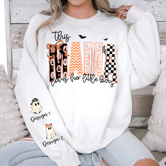 Loves Her Little Boos Halloween Doodle - Sweatshirt