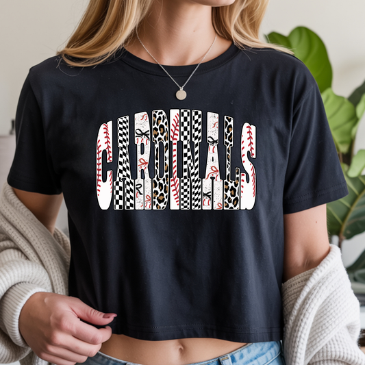 Cardinals Animal Print - Crops