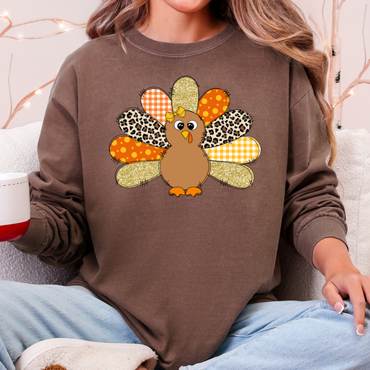 Glitter Turkey - Long Sleeve