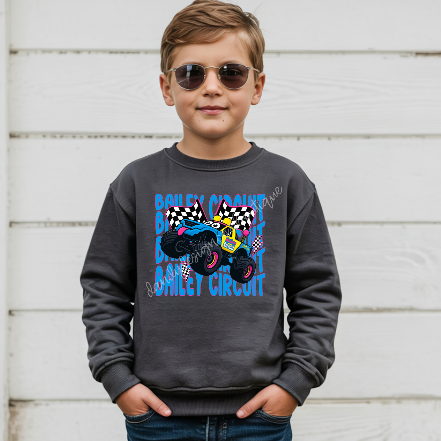 MJ Monster Trucks Wavy - Sweatshirt