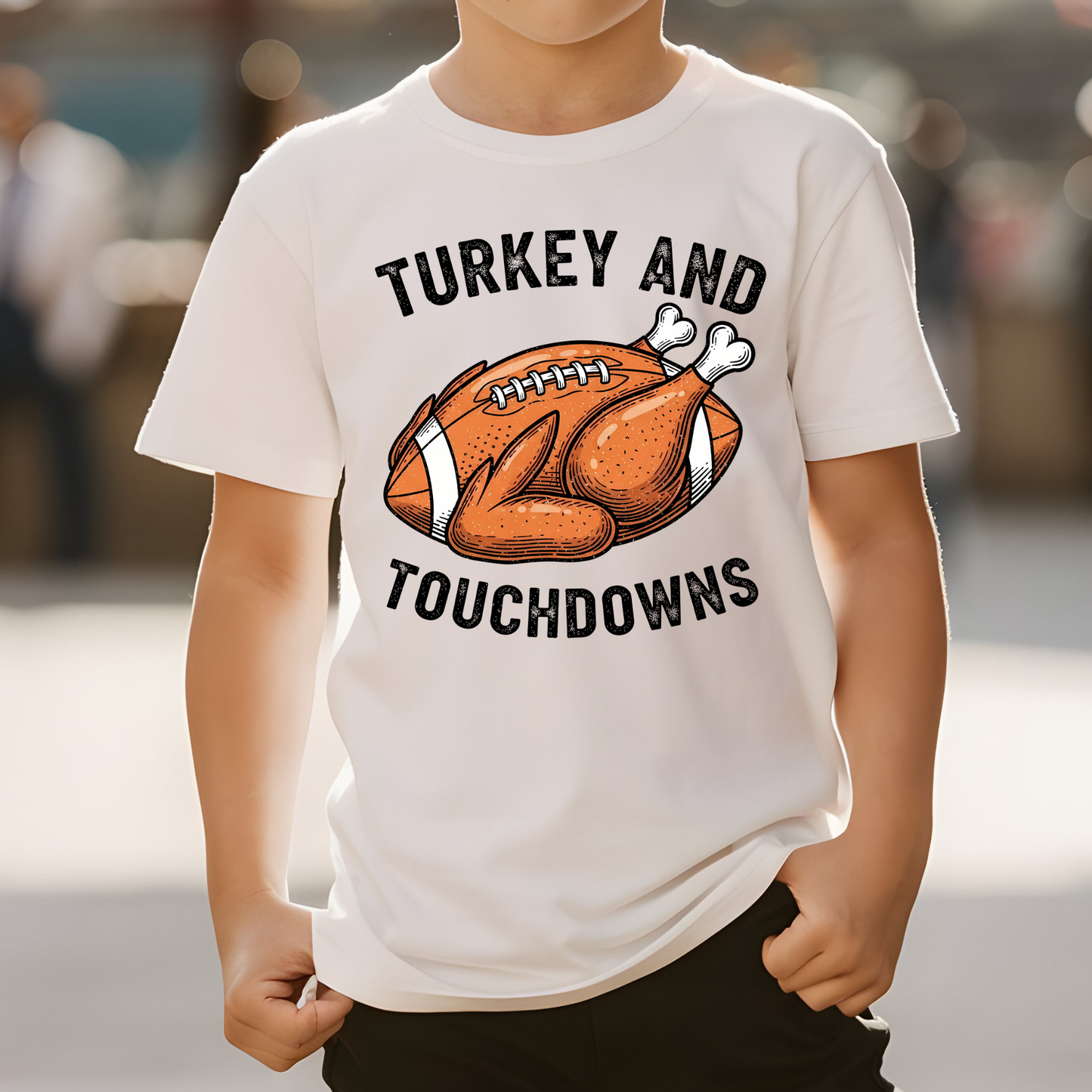 Turkey and Touchdowns - Short Sleeve