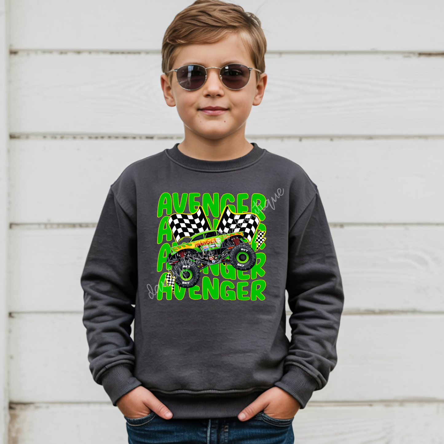 MJ Monster Trucks Wavy - Sweatshirt