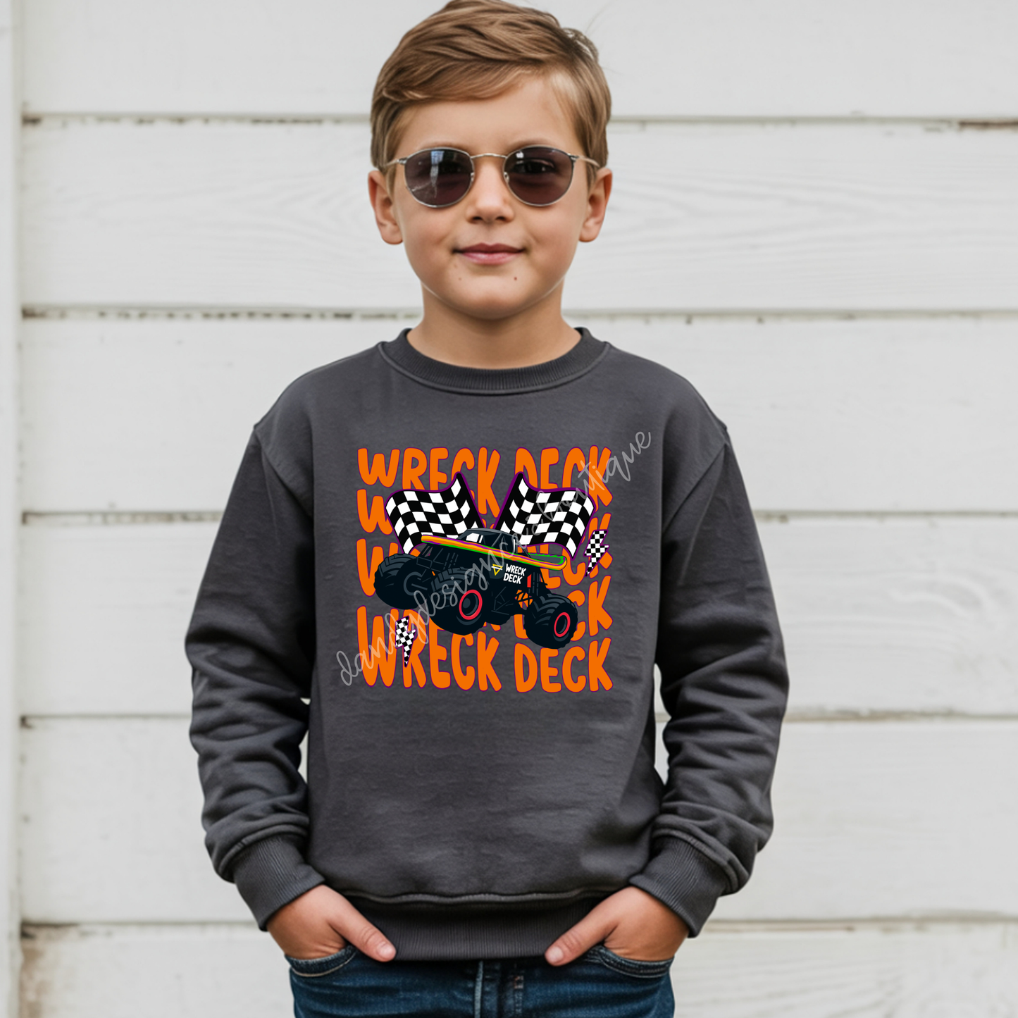 MJ Monster Trucks Wavy - Sweatshirt