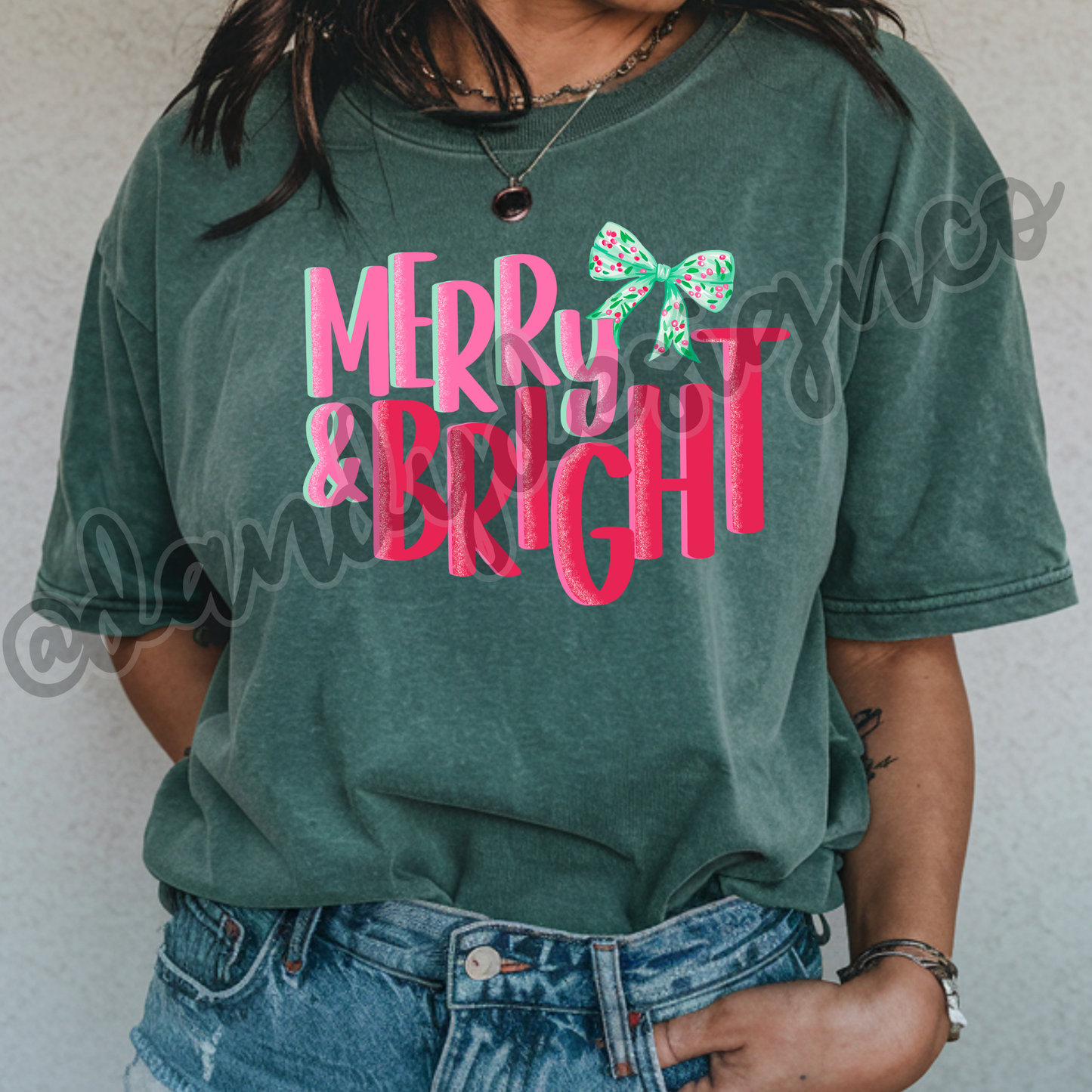 Merry & Bright Pink - Short Sleeve