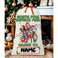 Blue Dog Santa Gift Sack