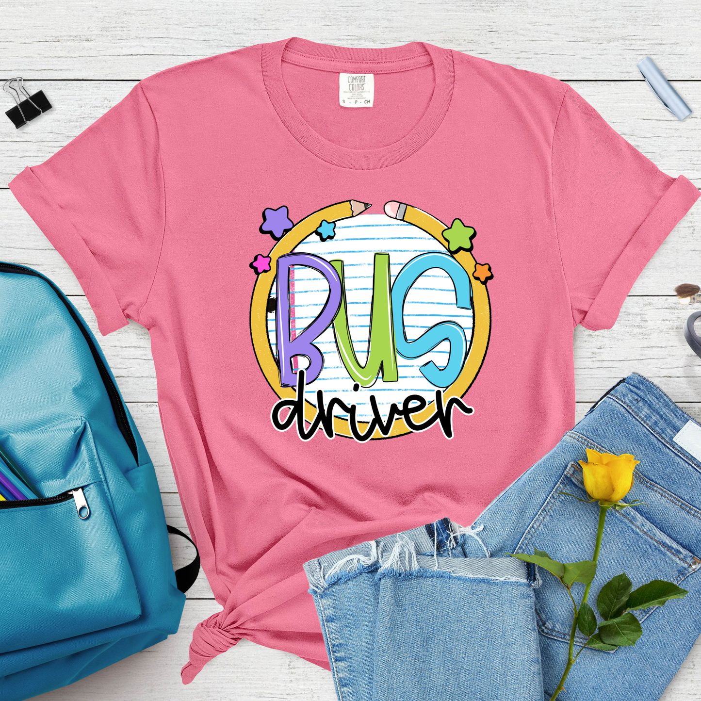 Notebook Pencil Title - Short Sleeve
