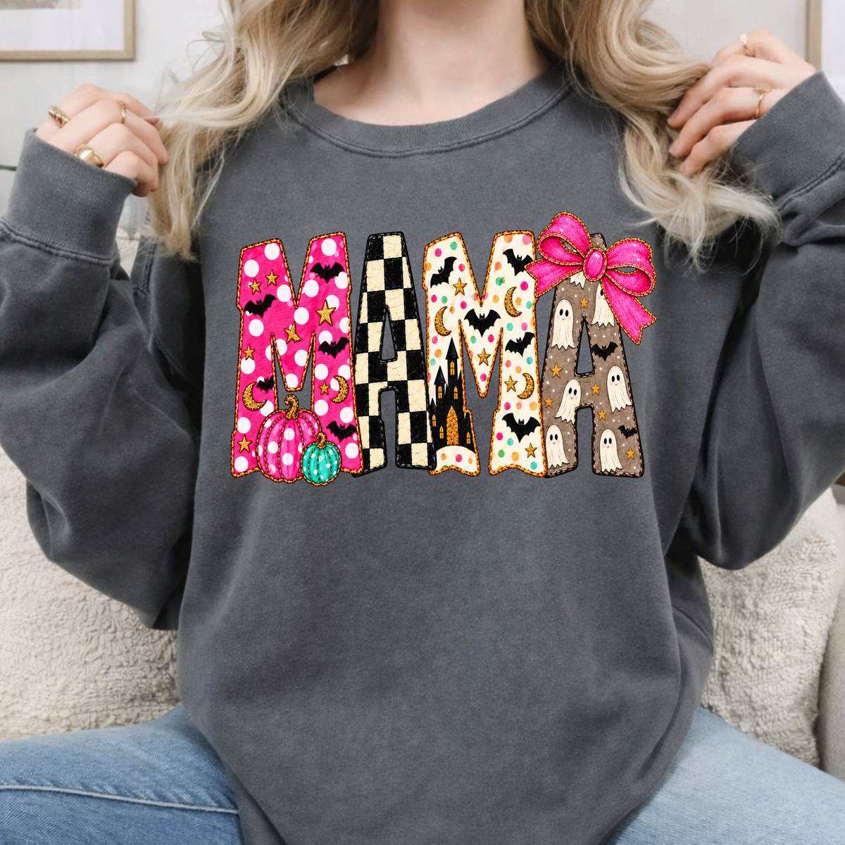 Halloween Doodle Mama Short Sleeve/Sweatshirt