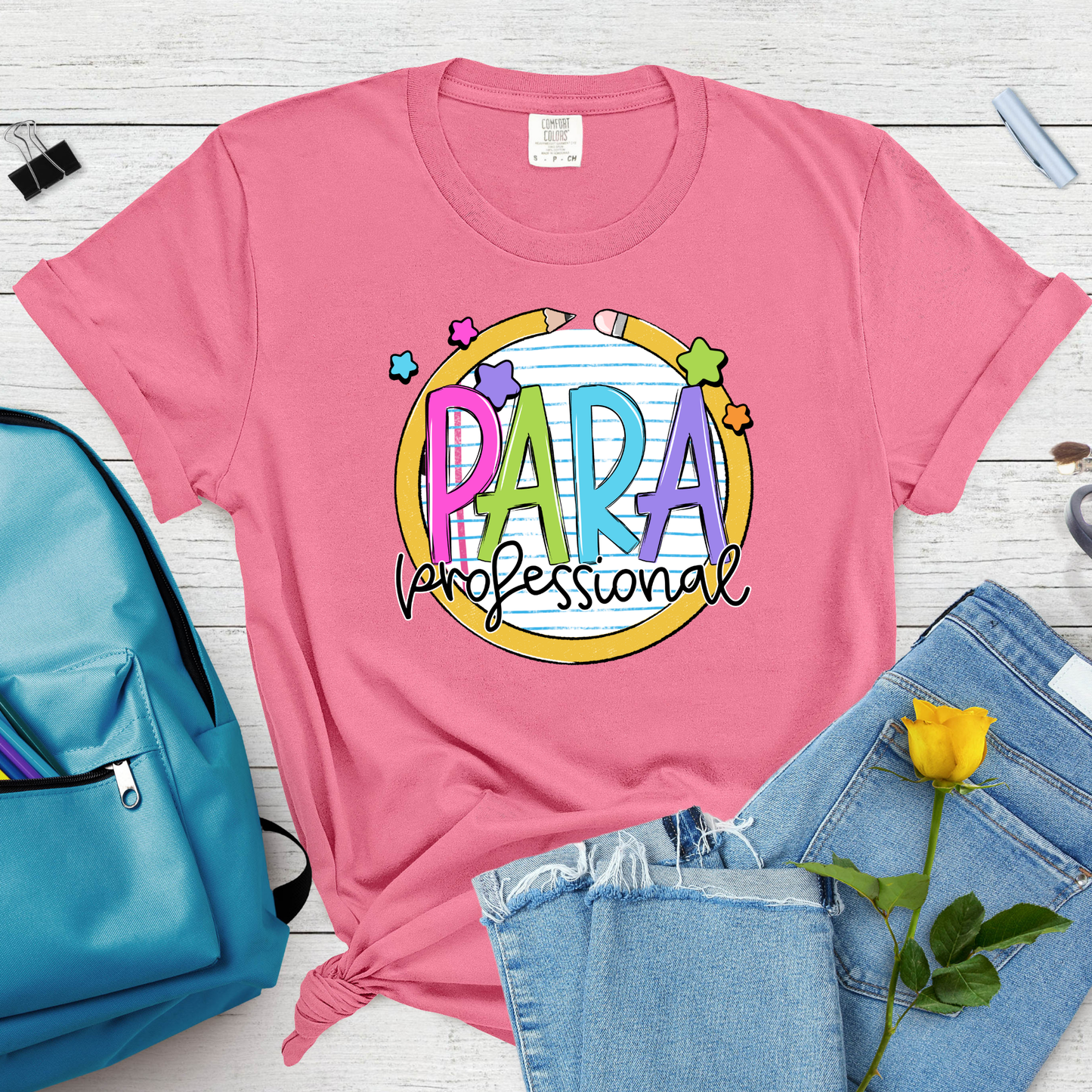 Notebook Pencil Title - Short Sleeve