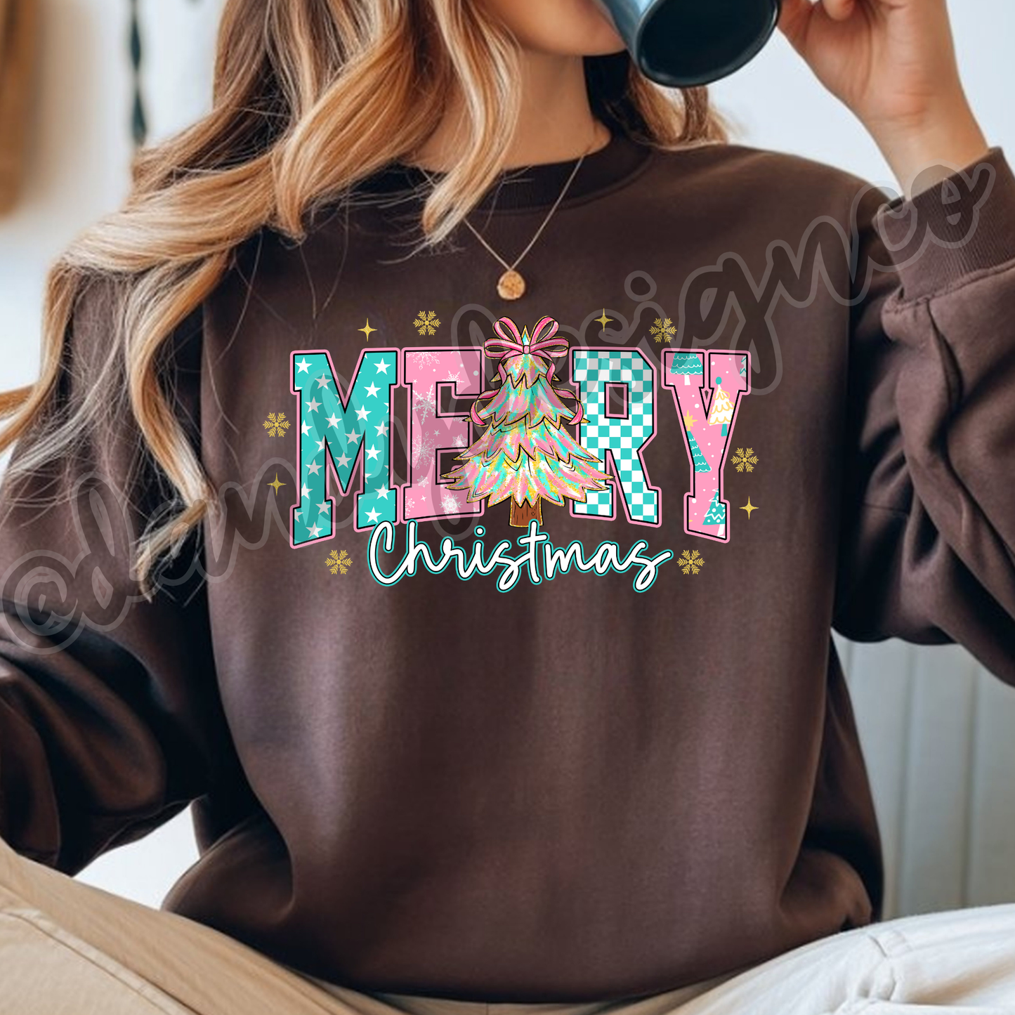Pink Merry Christmas - Sweatshirt