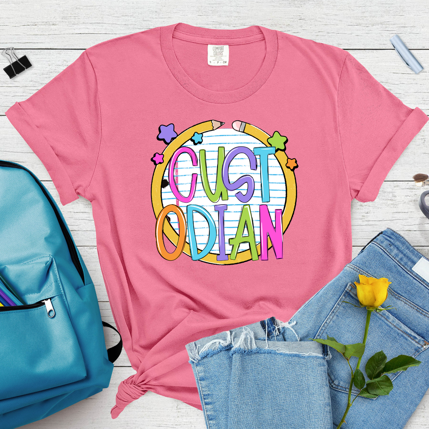 Notebook Pencil Title - Short Sleeve