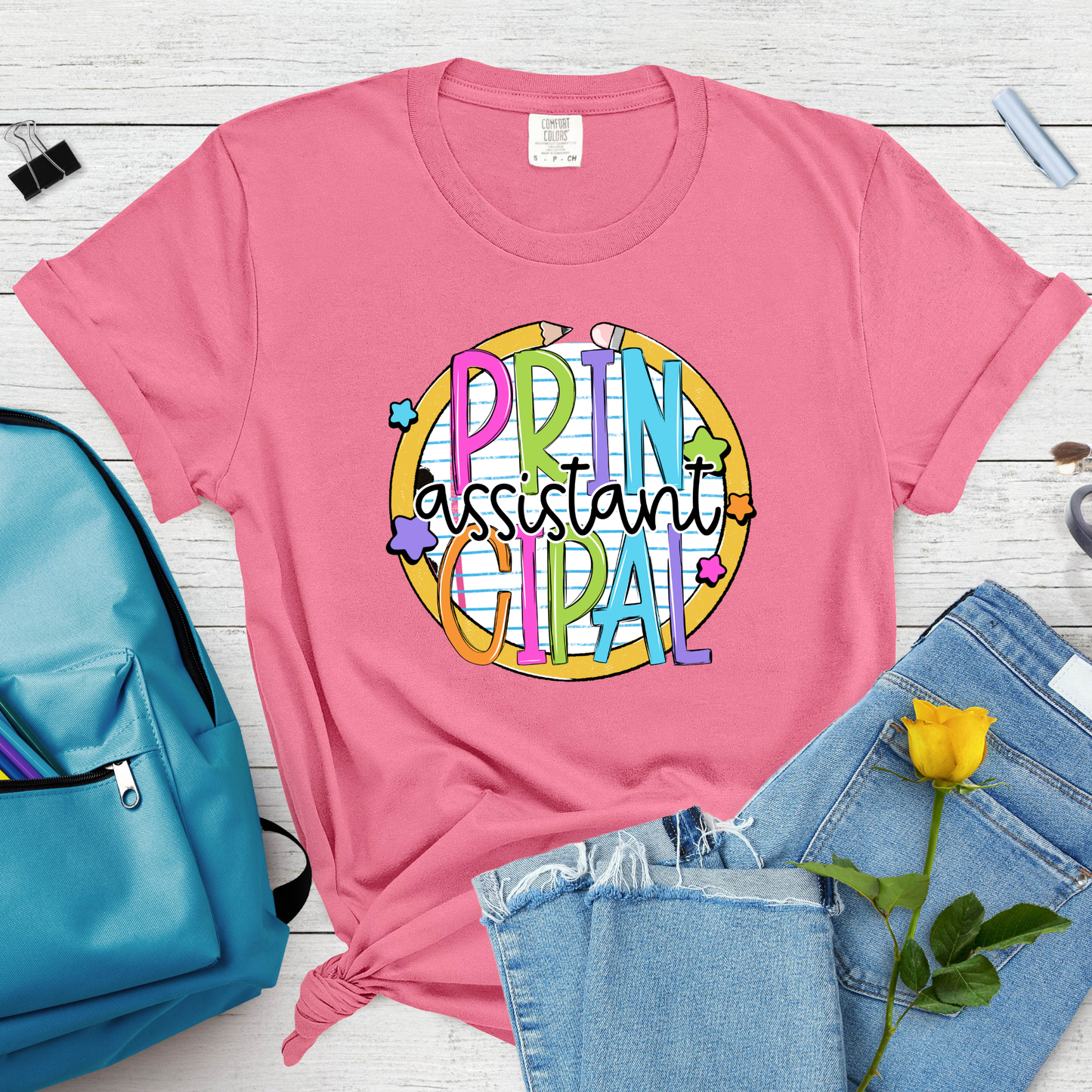 Notebook Pencil Title - Short Sleeve