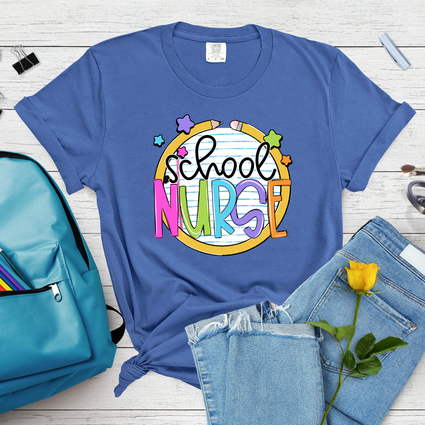 Notebook Pencil Title - Short Sleeve