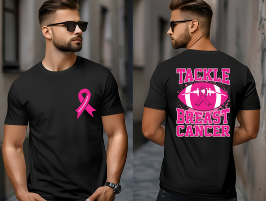 Breast Cancer Tackle Football - Black