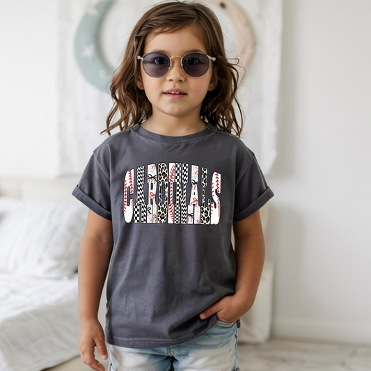 Cardinals Animal Print - Short Sleeve