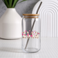 Breast Cancer Awareness Goose - Bamboo Lid Glass Cup