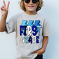 Checkered Lightning Blue Grade Level - Short Sleeve