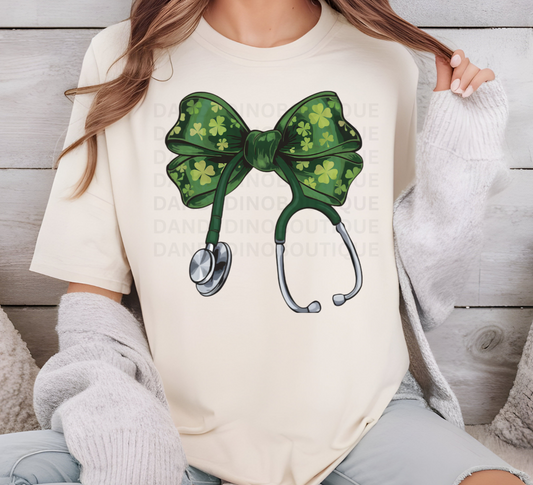 St. Patrick's Day Stethoscope Short Sleeve/Sweatshirt