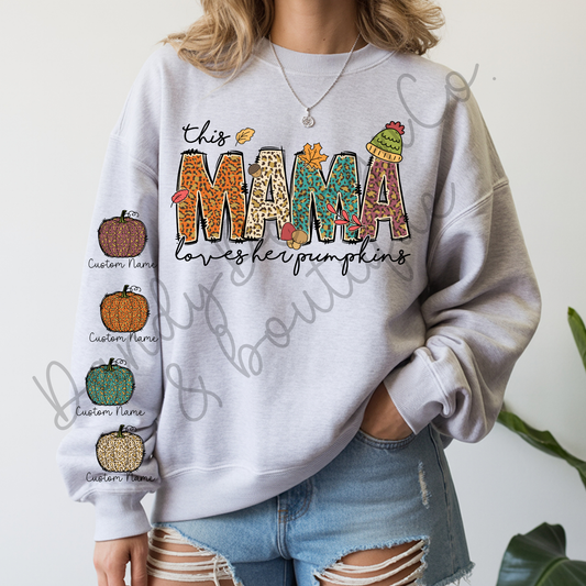 This Mama Loves Her Pumpkins Sweatshirt