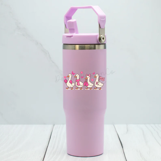 Breast Cancer Awareness Goose - Sports Handle Cup 30oz
