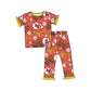 KC Ruffle Football Pajamas Set