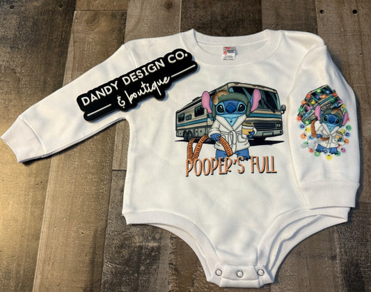 6/12M Poopers Full Sweatshirt Bubble