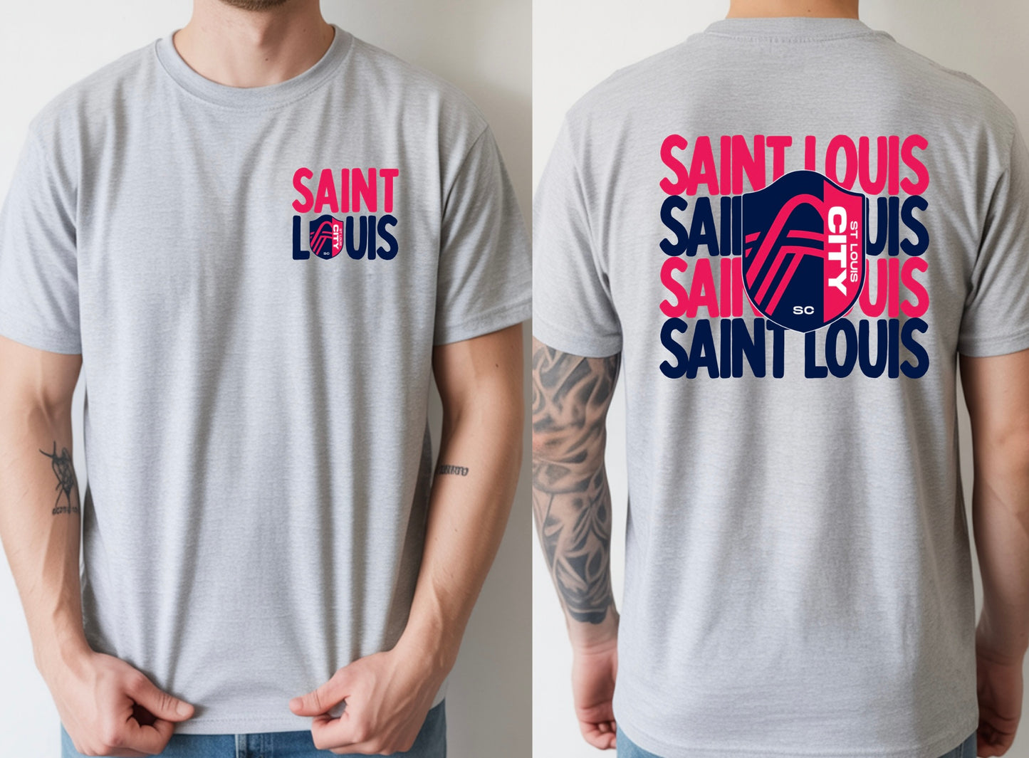 STL Soccer Stacked - Short Sleeve