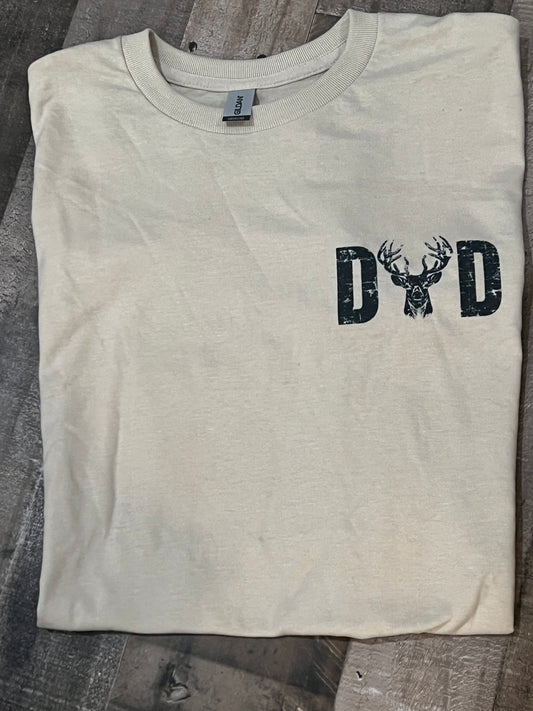 M/L - Dad Deer Sand Short Sleeve