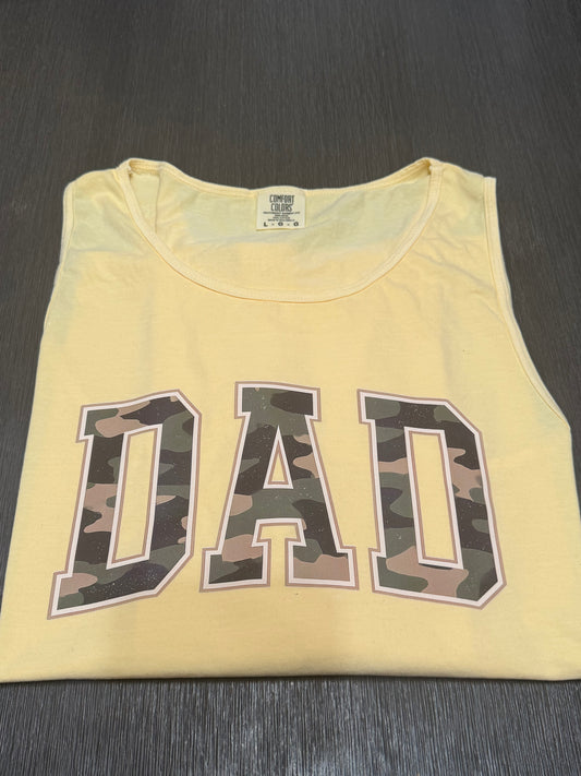 L Camo Dad Tank Top
